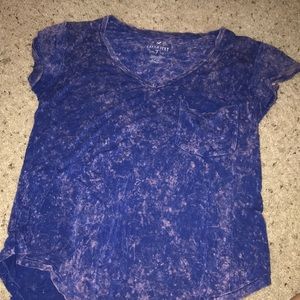 American eagle tie dye blue n light purple top